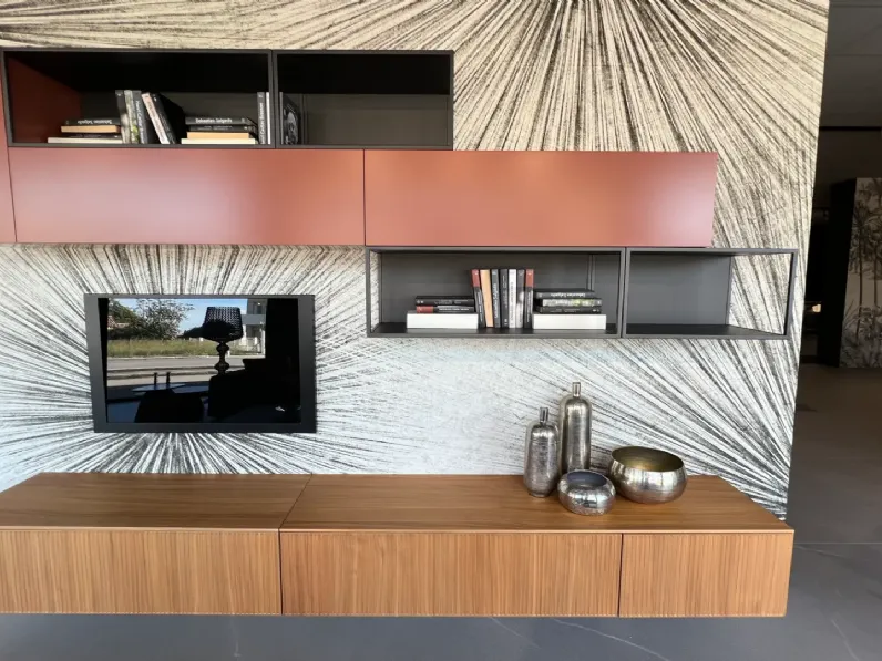 Soggiorno completo Mood living di Novamobili in stile design a prezzi outlet