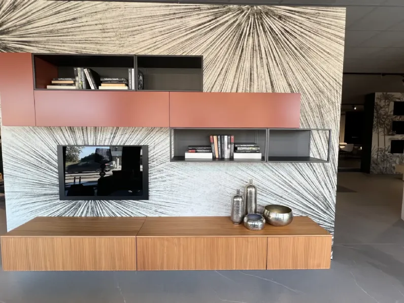 Soggiorno completo Mood living di Novamobili in stile design a prezzi outlet