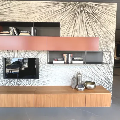 Soggiorno completo Mood living di Novamobili in stile design a prezzi outlet