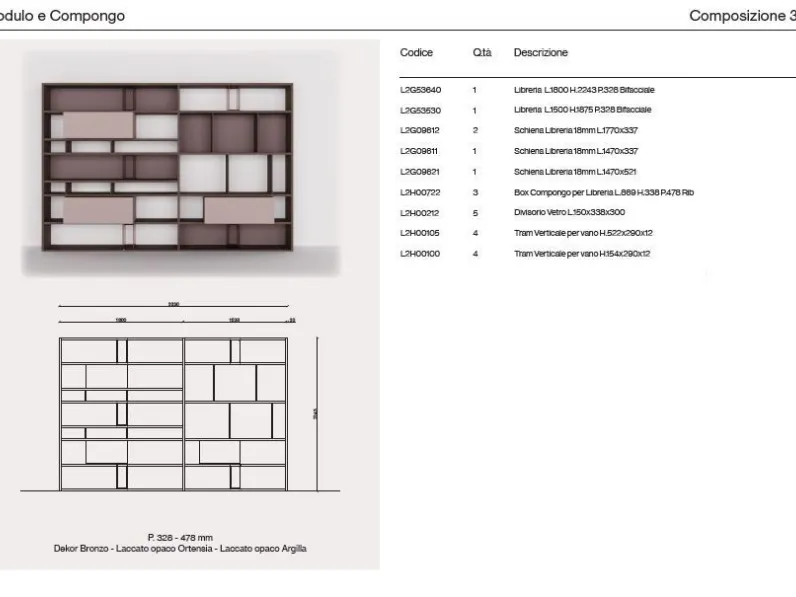 Soggiorno completo Orme day 32 di Orme in laminato materico in Offerta Outlet