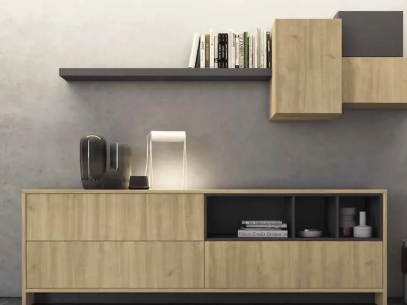 Composizione per il living modello Partere design colombini soggiorno offerta  di Colombini a prezzo Outlet