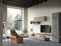 Composizione per la zona giorno modello Sala915 di Mobilgam a prezzo scontato