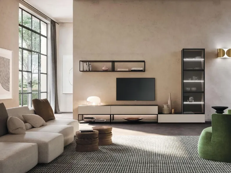 Soggiorno completo Sala920 di Mobilgam in stile design a prezzi convenienti