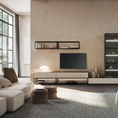 Soggiorno completo Sala920 di Mobilgam in stile design a prezzi convenienti