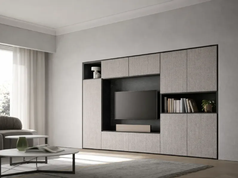 Soggiorno completo Skt23 di Tomasella in melamminico a prezzo Outlet