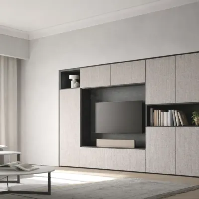 Soggiorno completo Skt23 di Tomasella in melamminico a prezzo Outlet