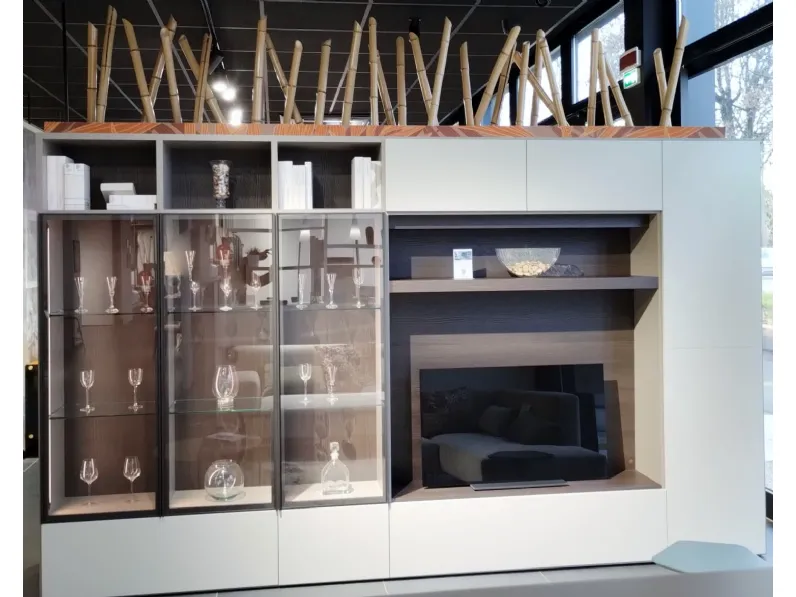 Soggiorno completo Atlante di Tomasella in laminato opaco in Offerta Outlet