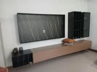 Soggiorno completo Inspire di Caccaro in laccato opaco a prezzo Outlet