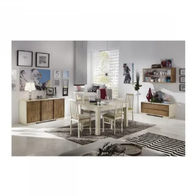 Composizione per il soggiorno modello Sala da pranzo moderna in legno di Mirandola nicola e cristano in Offerta Outlet