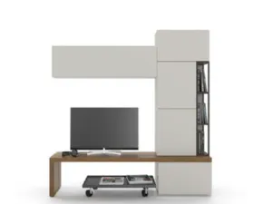 Composizione per il soggiorno modello Soggiorno legno volga 42 made in italy di Md work a prezzo Outlet