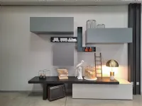 Soggiorno completo Soggiorno  tomasella a terra di Tomasella in laminato materico in Offerta Outlet