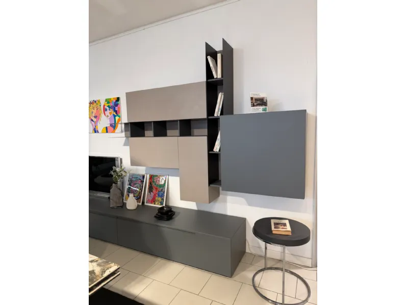 Soggiorno completo Atlante  di Tomasella in laminato materico a prezzo Outlet