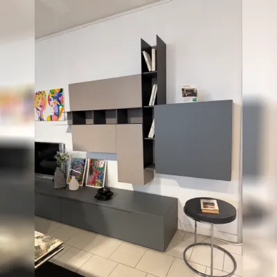 Soggiorno completo Atlante  di Tomasella in laminato materico a prezzo Outlet
