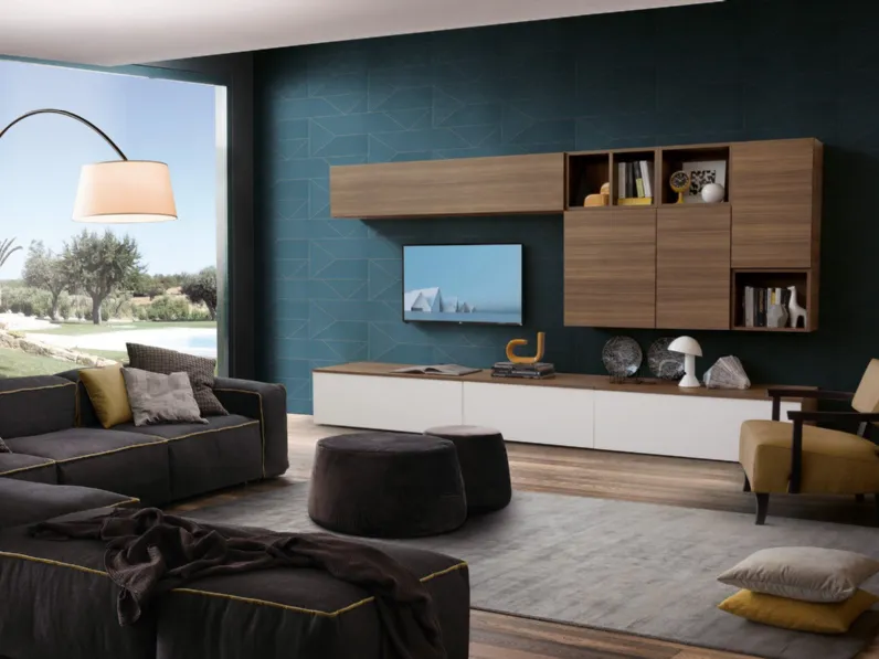Composizione per la zona giorno modello Chloe di S75 a prezzo Outlet