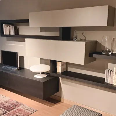Soggiorno completo Lampo di Sangiacomo in legno in Offerta Outlet