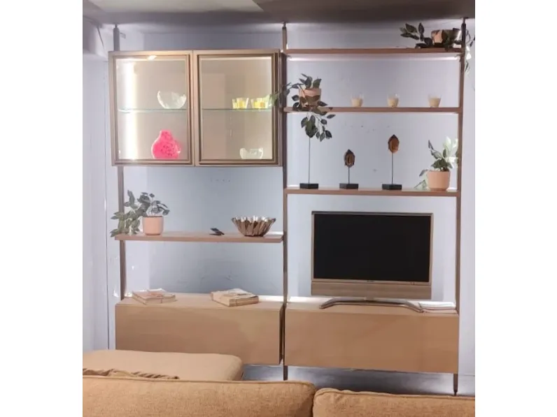 Soggiorno completo Living moretti design (mercantini) di Mercantini in laccato opaco in Offerta Outlet