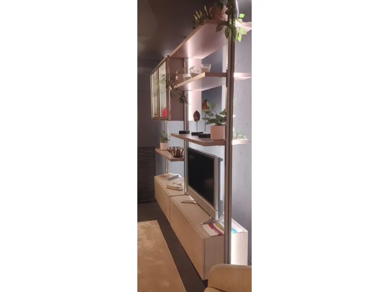 Soggiorno completo Living moretti design (mercantini) di Mercantini in laccato opaco in Offerta Outlet