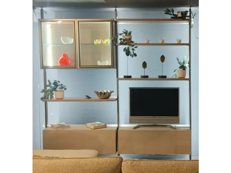 Soggiorno completo Living moretti design (mercantini) di Mercantini in laccato opaco in Offerta Outlet
