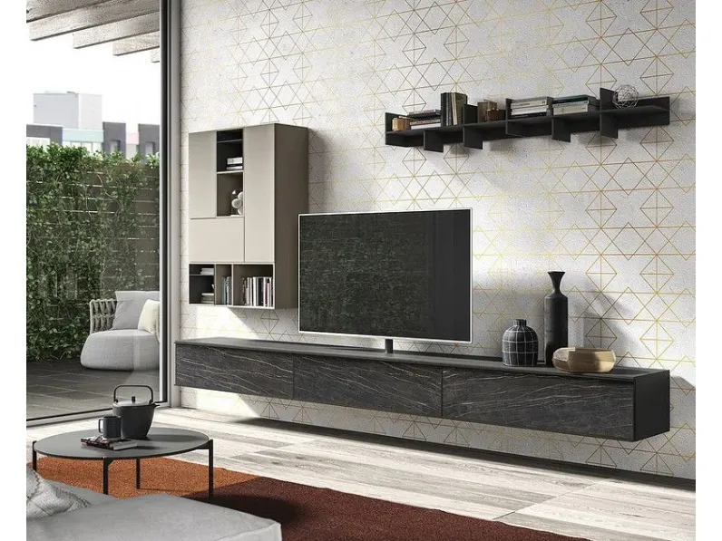 Composizione per la zona giorno modello Lk02  di Siloma a prezzo Outlet