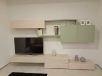 Soggiorno completo Pratico di Santalucia in melamminico in Offerta Outlet