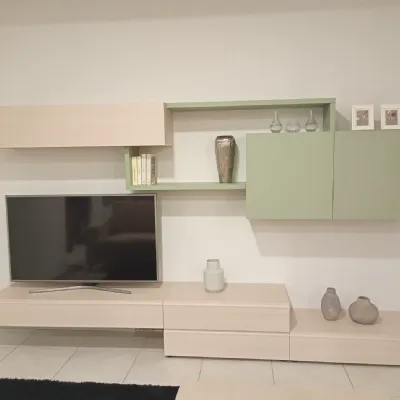 Soggiorno completo Pratico di Santalucia in melamminico in Offerta Outlet