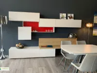 Soggiorno completo Seta-sa1577 di Maronese acf in laminato materico a prezzo Outlet