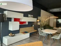 Soggiorno completo Seta-sa1577 di Maronese acf in laminato materico a prezzo Outlet
