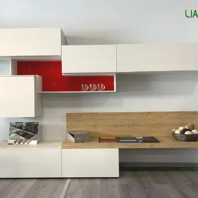 Composizione per il living modello Seta-sa1577 di Maronese acf a prezzo Outlet