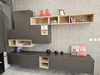 Soggiorno completo Soggiorno cloe  di Mobilegno in laminato materico a prezzo Outlet