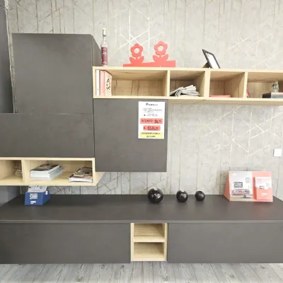 Soggiorno completo Soggiorno cloe  di Mobilegno in laminato materico a prezzo Outlet