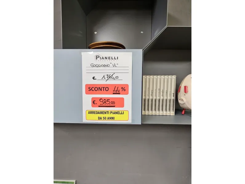 Soggiorno completo Soggiorno vl di Colombini casa in laminato materico a prezzo scontato