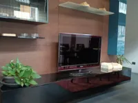 Composizione per la zona giorno modello Spazio boiserie con tavolo e sedie di Pianca in Offerta Outlet