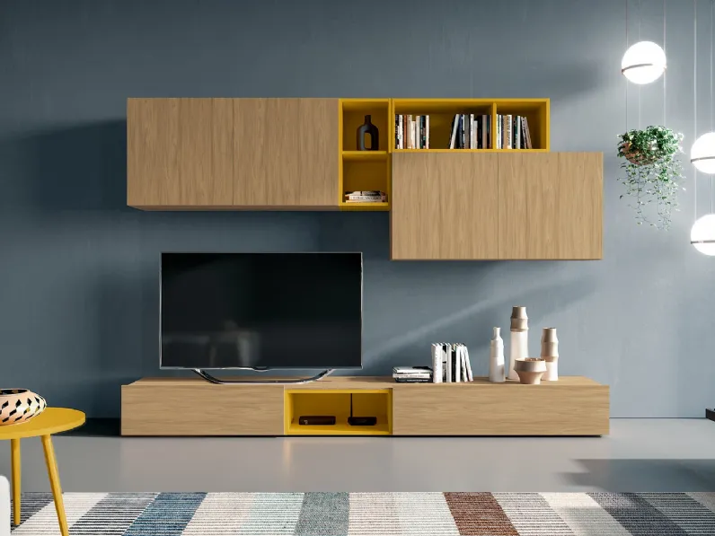 Soggiorno completo 305 di Santalucia in stile design a prezzi convenienti