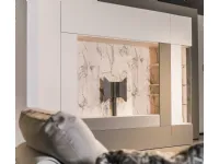 Soggiorno completo Composizione roomy e core con modulo tv di Caccaro in stile moderno a prezzi outlet