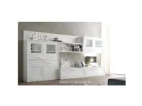 Soggiorno completo Cristina * di Fasolin in laccato opaco a prezzo Outlet