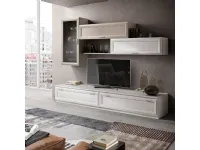 Soggiorno completo Deco' di Gierre mobili in laminato materico a prezzo scontato