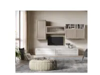 Soggiorno completo Deco' di Gierre mobili in laminato materico a prezzo scontato