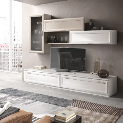 Soggiorno completo Deco' di Gierre mobili in laminato materico a prezzo scontato