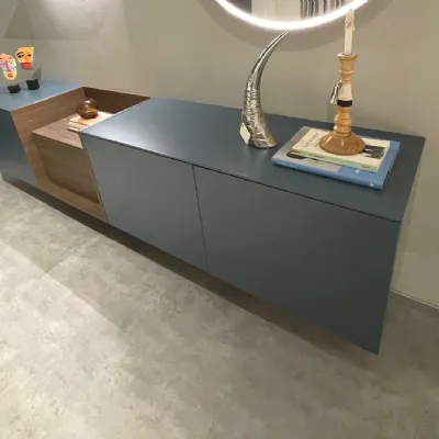 Soggiorno completo Giro giro di Novamobili in laminato opaco a prezzo scontato