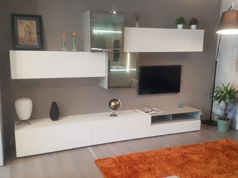 Soggiorno completo Homy di Santalucia in melamminico a prezzo Outlet