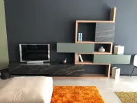 Soggiorno completo Horizon di Mobilgam in legno in Offerta Outlet