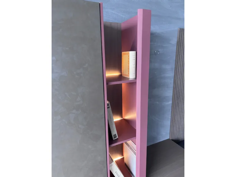 Composizione per il living modello Horizon di Mobilgam a prezzo Outlet