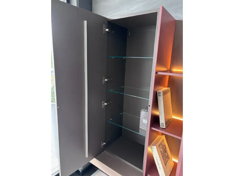 Composizione per il living modello Horizon di Mobilgam a prezzo Outlet