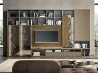 Soggiorno completo Horizont di Mobilgam in stile moderno con forte sconto