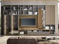 Soggiorno completo Horizont di Mobilgam in stile moderno con forte sconto