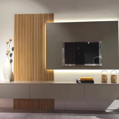 Soggiorno completo Lampo di Sangiacomo in stile design a prezzi outlet