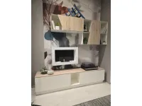 Soggiorno completo Liberamente di Scavolini in laminato materico a prezzo scontato