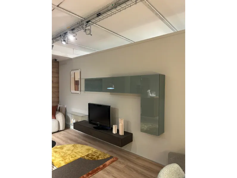 Soggiorno completo Living 368 lago di Lago in vetro in Offerta Outlet
