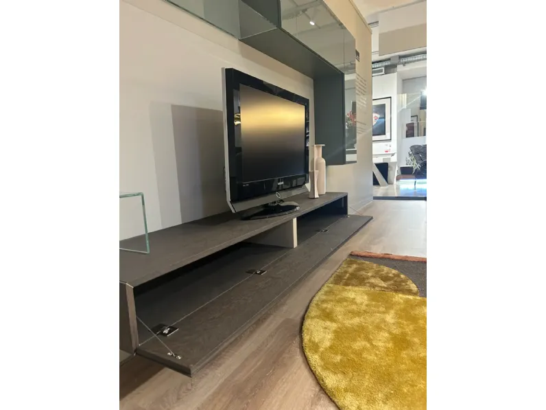Soggiorno completo Living 368 lago di Lago in vetro in Offerta Outlet