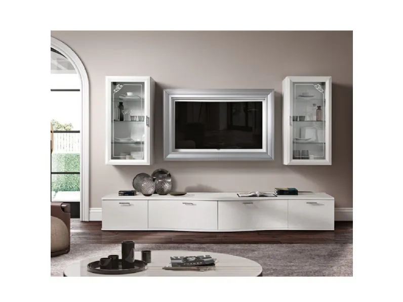 Composizione per la zona giorno modello Living mod.deco' di Gierre mobili in Offerta Outlet